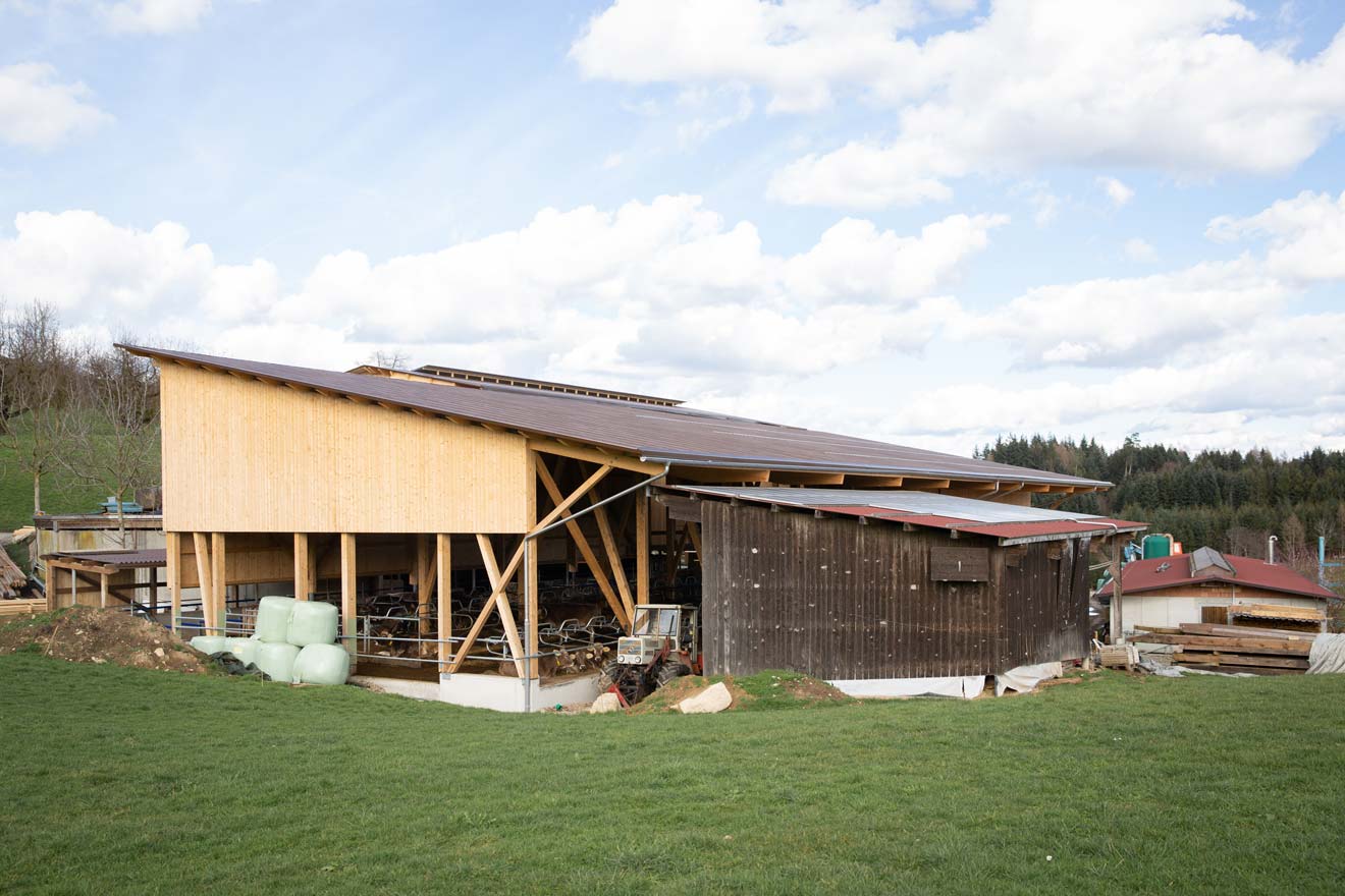 Aussenansicht des Milchviehbetrieb Zimmermann